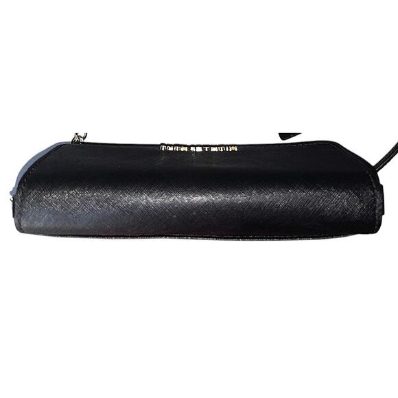 Michael Kors Jet Set Pebbled Leather Smartphone Black Crossbody Authenticated - Picture 5 of 15